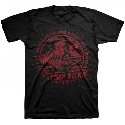 Front - Limp Bizkit Unisex Adult Radial Cover T-Shirt