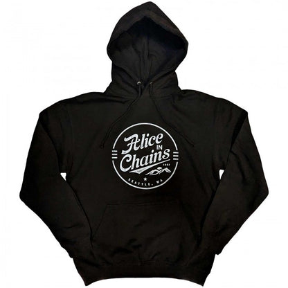 Front - Alice In Chains Unisex Adult Circle Emblem Pullover Hoodie