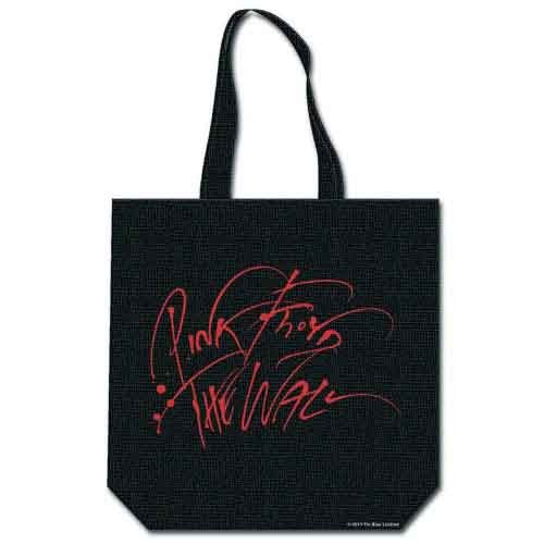 Black-Red - Back - Pink Floyd The Wall Hammer Cotton Tote Bag