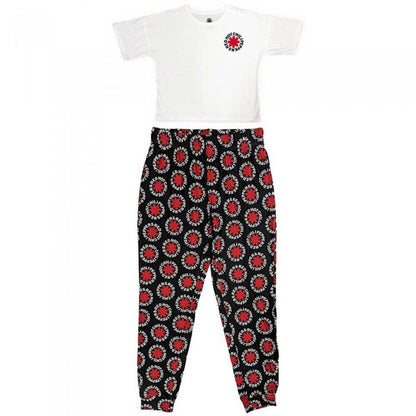 Front - Red Hot Chilli Peppers Womens/Ladies Classic Asterisk Pyjama Set