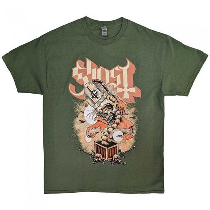 Front - Ghost Unisex Adult Jack In The Box T-Shirt