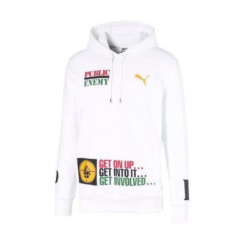 Front - Public Enemy Unisex Adult Fight The Power Back Print Hoodie