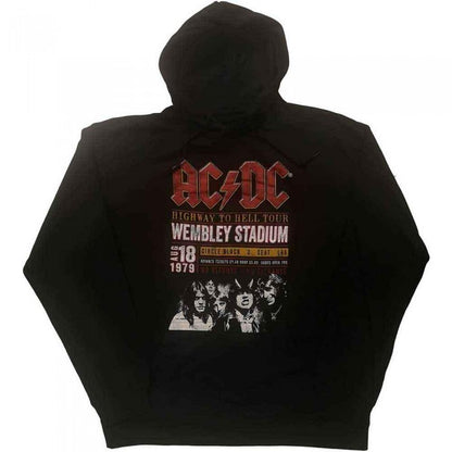 Front - AC/DC Unisex Adult Wembley ´79 Eco Friendly Hoodie