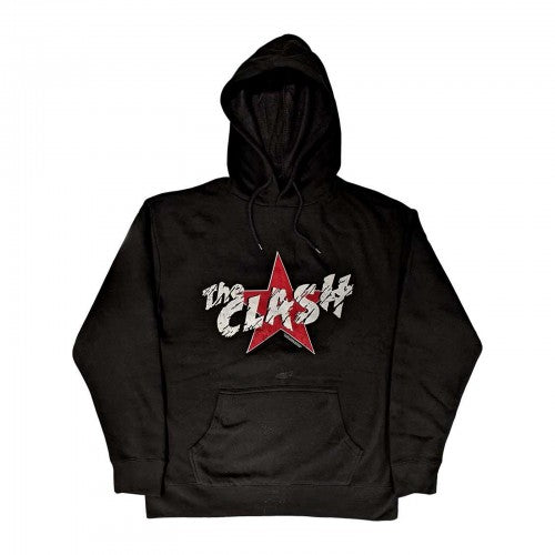 Front - The Clash Unisex Adult Star Logo Pullover Hoodie