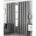 Front - Riva Home Pendleton Ringtop Eyelet Curtains