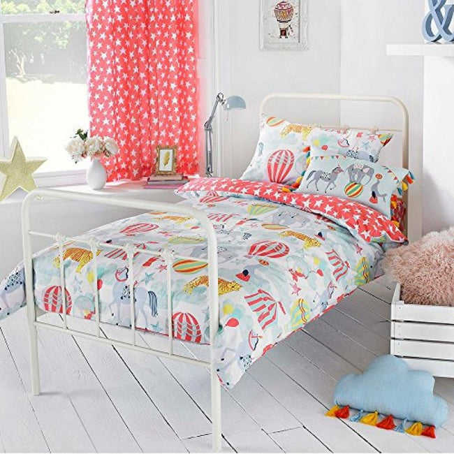 Front - Riva Home Vintage Circus Duvet Cover Set
