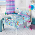 Front - Riva Home Girls Mermaid Duvet Cover Set