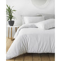 Front - Linen Yard Linear Duvet Cover Set