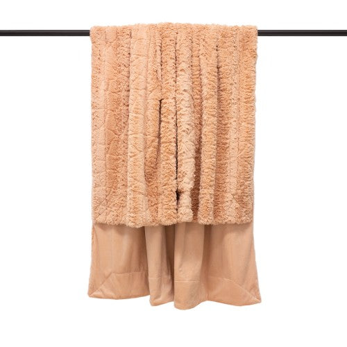 Front - Furn Tundra Throw with Faux Fur Design