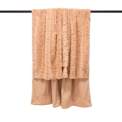 Front - Furn Tundra Throw with Faux Fur Design
