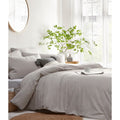 Front - The Linen Yard Stonehouse Duvet Cover Set