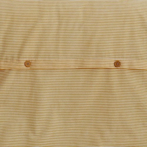 Ochre - Side - The Linen Yard Holbury Duvet and Pillowcase Set