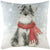 Front - Evans Lichfield Snowy Dog With Scarf Cushion Cover
