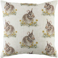 Front - Evans Lichfield Woodland Hare Repeat Print Cushion Cover