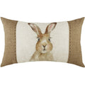 Front - Evans Lichfield Hessian Hare Cushion Cover