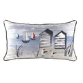 Front - Evans Lichfield Nautical Beach Hut Cushion Cover