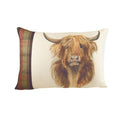 Front - Evans Lichfield Hunter Highland Cow Cushion Cover