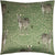 Front - Paoletti Zebra Foliage Cushion Cover