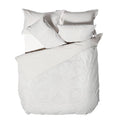 Front - Linen House Manisha Tufted Duvet Cover Set