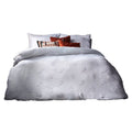 Front - The Linen Yard Ghost Tufted Halloween Duvet Cover Set