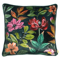 Front - Evans Lichfield Midnight Garden Floral Cushion Cover