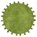 Front - Furn Circle Pom Pom Bath Mat
