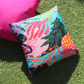 Multicoloured - Back - Furn Coralina Floral Outdoor Cushion Cover