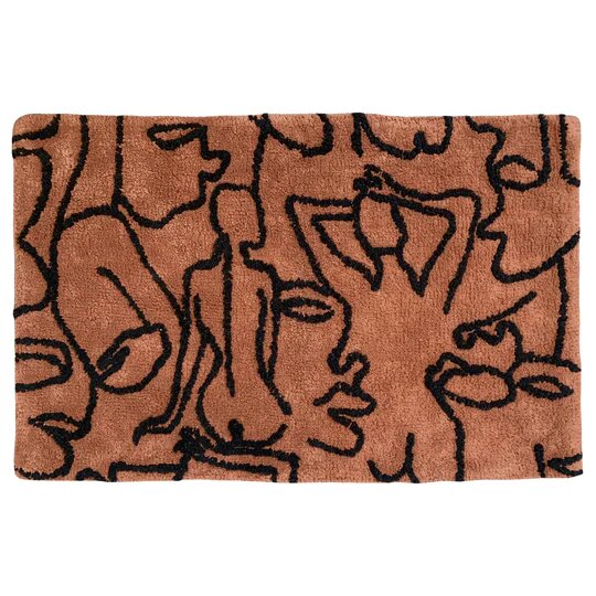Pecan-Black - Front - Furn Everybody Bath Mat
