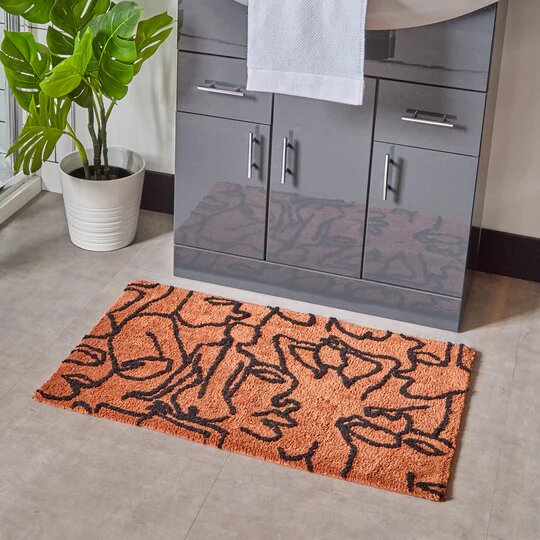 Pecan-Black - Back - Furn Everybody Bath Mat