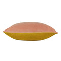 Pink-Ochre Yellow - Side - Furn Tanda Velvet Square Cushion Cover