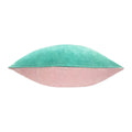 Mint-Pink - Side - Furn Tanda Velvet Square Cushion Cover