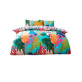 Front - Furn Coralina Palm Leaf Duvet Cover Set