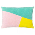 Mint-Pink-Lemon Yellow - Front - Furn Morella Abstract Cushion Cover