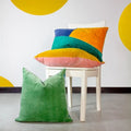 Mint-Pink-Lemon Yellow - Pack Shot - Furn Morella Abstract Cushion Cover