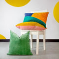 Mint-Pink-Lemon Yellow - Pack Shot - Furn Morella Abstract Cushion Cover