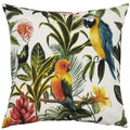 Teal-Multicoloured - Front - Evans Lichfield Parrot Outdoor Cushion Cover