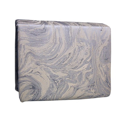 Front - Paoletti Jacquard Marble Duvet Cover Set