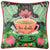 Front - Kate Merritt Tea Leaves Illustration Cushion Cover