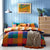 Front - Furn Alma Checked Duvet Cover Set