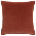 Brick Red - Back - Paoletti Tayanna Velvet Metallic Cushion Cover