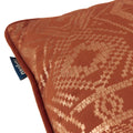 Brick Red - Lifestyle - Paoletti Tayanna Velvet Metallic Cushion Cover
