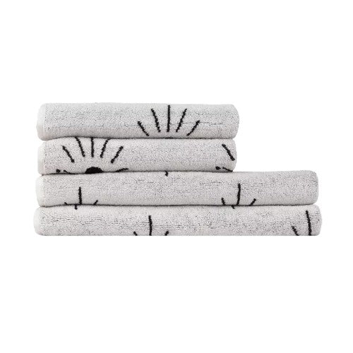Front - Furn Theia Abstract Eye Towel Bale Set (Pack of 4)