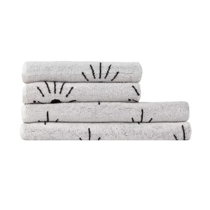 Front - Furn Theia Abstract Eye Towel Bale Set (Pack of 4)