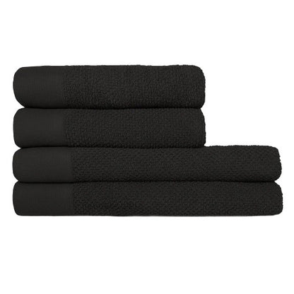 Front - Furn Textured Cotton Towel Bale Set (Pack of 4)