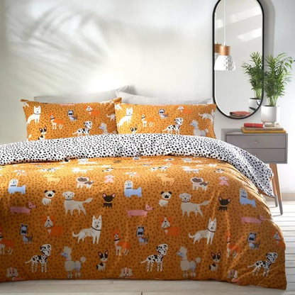 Front - Furn Woofers Dogs Duvet Cover Set