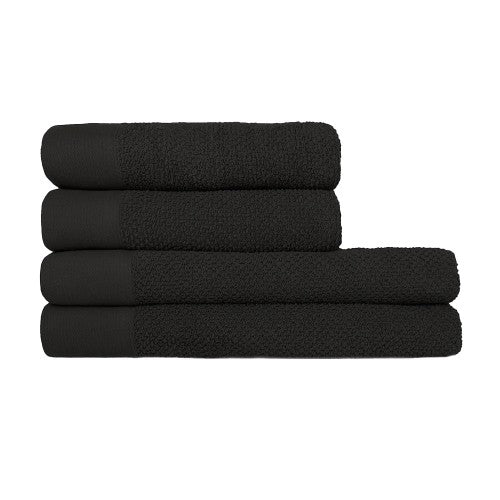 Front - Furn Textured Cotton Towel Bale Set (Pack of 4)