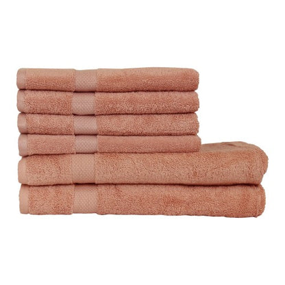 Front - The Linen Yard Loft Combed Cotton Towel Bale Set (Pack of 6)