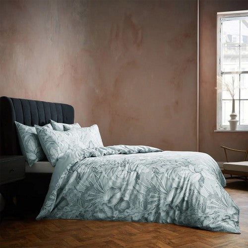 Front - EW By Edinburgh Weavers Tivoli Contrast Piping Tropical Duvet Cover Set