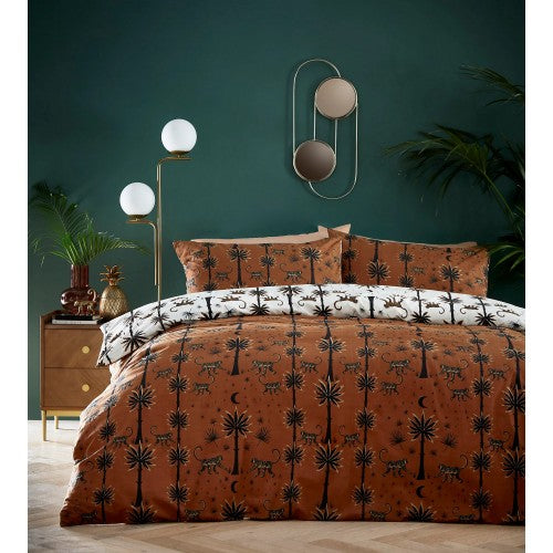 Front - Furn Desert Exotic Reversible Monkey Duvet Cover Set