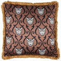 Front - Paoletti Lupita Fringed Cheetah Cushion Cover